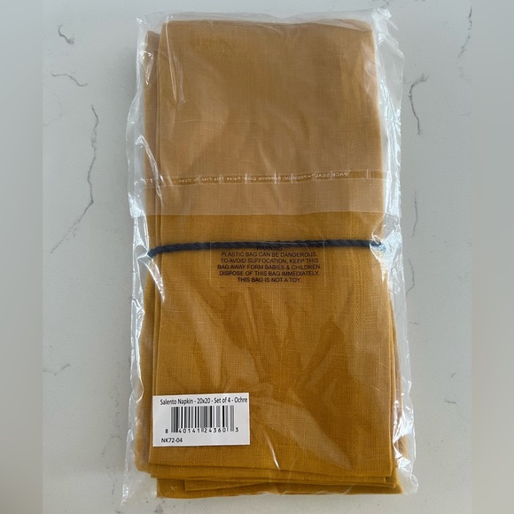 Serena and Lily Salento Napkins S/4 Ochre - Picture 5 of 5